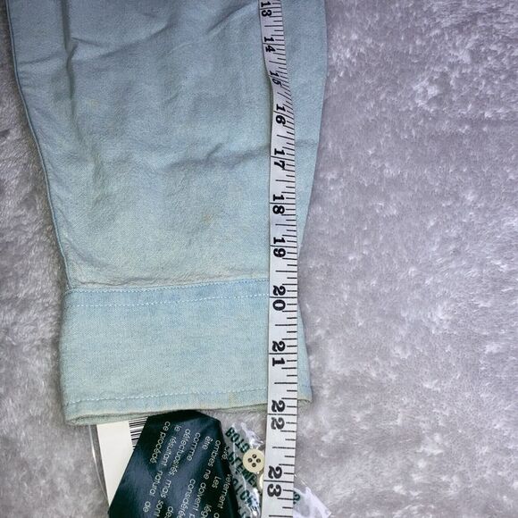 NWT LAUREN RALPH LAUREN Petites M Unisex Button Down Oxford Western Shirt - Picture 8 of 14